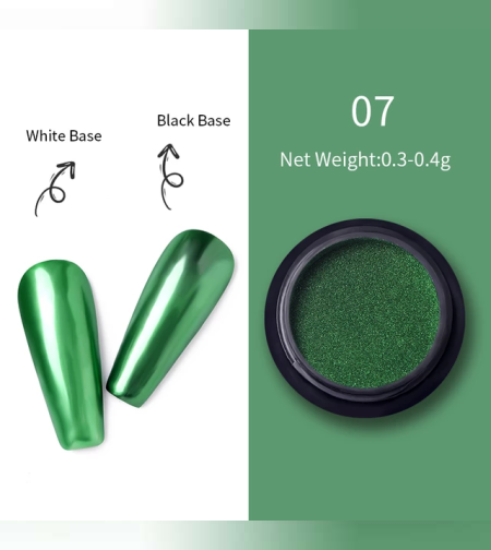 Огледален пигмент за нокти 07