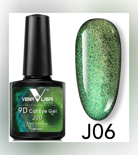 Venalisa 9D магнитен гел лак- Котешко око-06