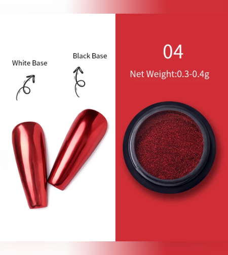 Огледален пигмент за нокти 04