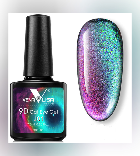 Venalisa 9D магнитен гел лак- Котешко око-01