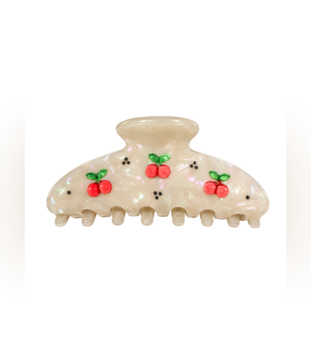 CUSTOM BIG GLAZED CHERRY CRÉME CLIP
