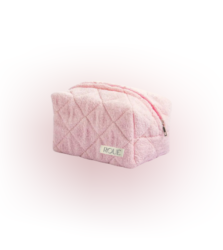 SMALL PEACH FUZZ TOWEL TOILETRY BAG