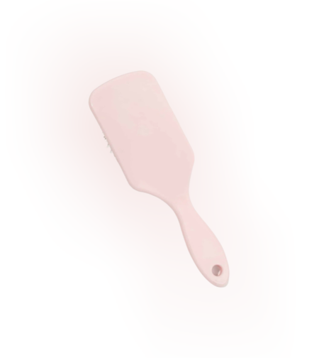 SMALL CUSTOM CRÉME de FRAISES HAIR BRUSH