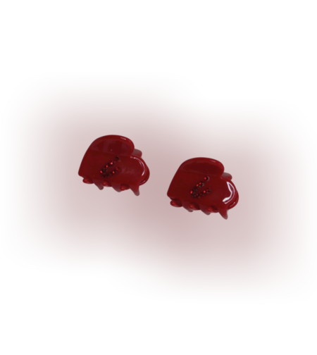 CUSTOM HEART MIDI CLIP SET IN BARRETTE