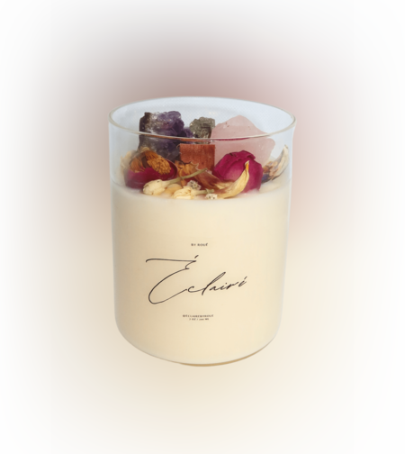 The Sortilége De Rose Crystal Candle