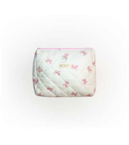 CUSTOM LARGE POCHETTE DE RUBAN TOILETRY BAG