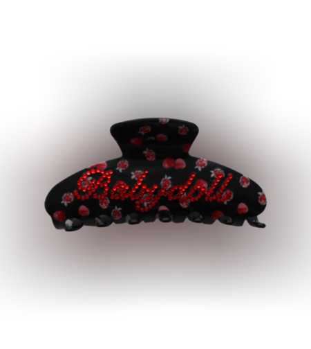 CUSTOM VELVET RASPBERRY LARGE CLIP
