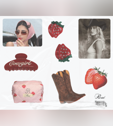 STRAWBERRY RODEO GIRLS 3D STICKER SET