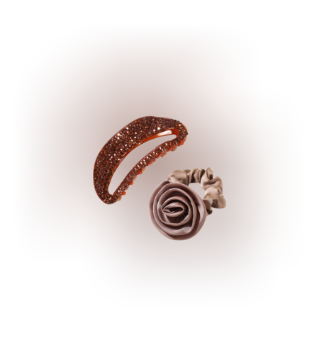 LIMITED CARAMEL LUMIÈRE CLIP & ROSETTE SET