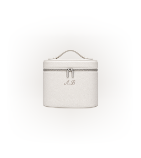 CUSTOM LARGE LE NÉCESSAIRE TOILETRY BAG IN MILK