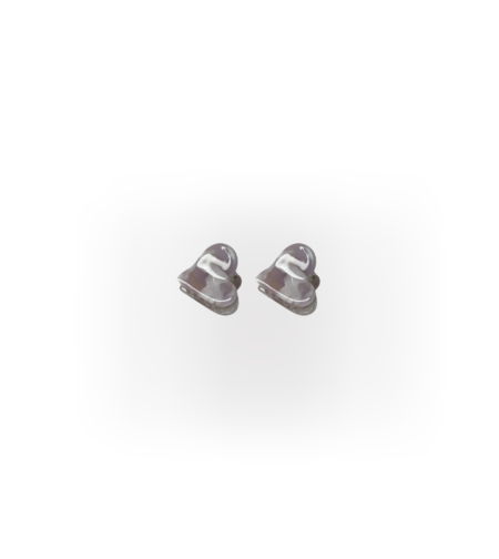 CUSTOM HEART MINI CLIP SET IN POSIE