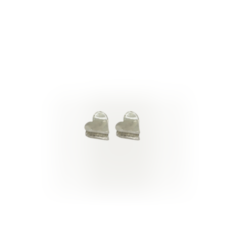 CUSTOM HEART MINI CLIP SET IN MILK