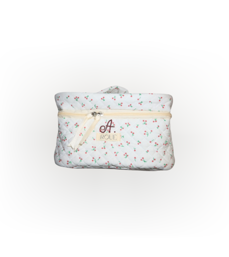 CUSTOM XLARGE WHIPPED CREAM & CHERRIES TOILETRY BAG