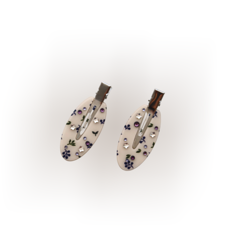 CUSTOM LILAC WHISPERS HAIR PINS