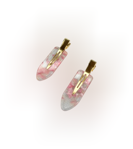 CUSTOM BOUTON DE ROSE HAIR PINS