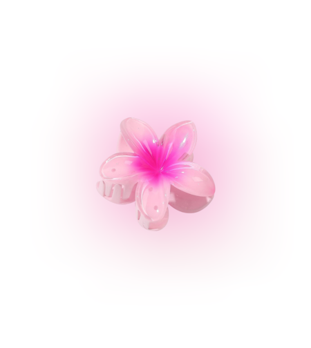 CUSTOM PLUMERIA CLIP in DRAGONFRUIT