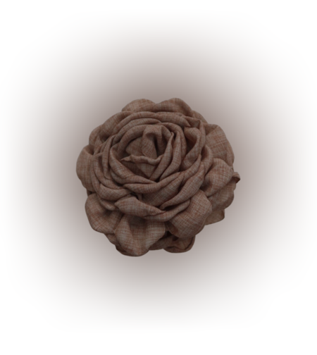 BIG Rosette Clip in MOCHA