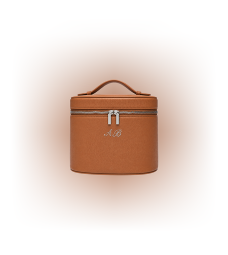 CUSTOM LARGE LE NÉCESSAIRE TOILETRY BAG IN TAWNY