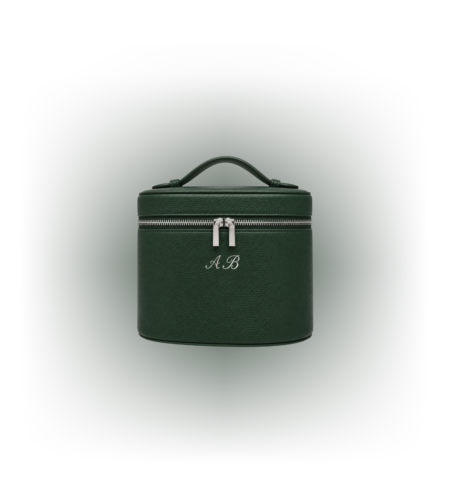 CUSTOM LARGE LE NÉCESSAIRE TOILETRY BAG IN MOSS