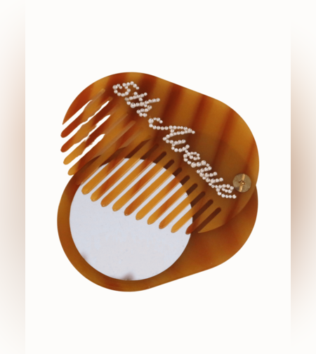 CUSTOM POCKET MIRROR & COMB IN 5th AVENUE