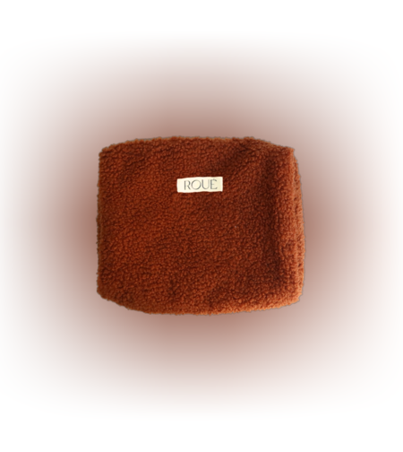 LARGE TOFFEE TEDDY TOILETRY BAG