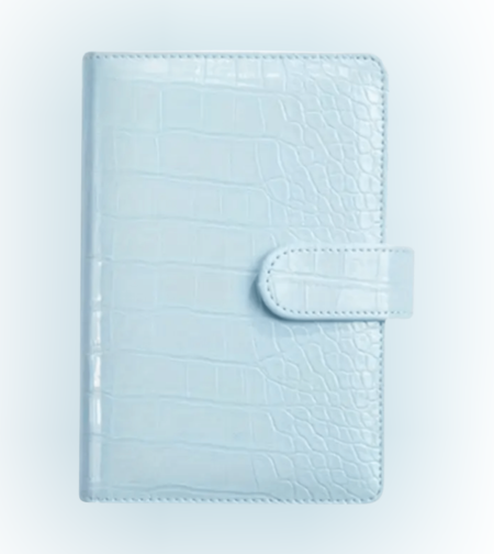 CUSTOM CROCO LEATHER PLANNER IN THE LEXINGTON FROSTING