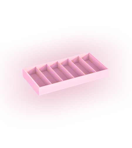 ROUÉ HAIR CLIPS VELVET VANITY TRAY in FROZEN YOGHURT