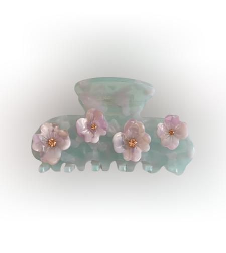 BIG AQUA BLOOM PRE-MADE CLIP