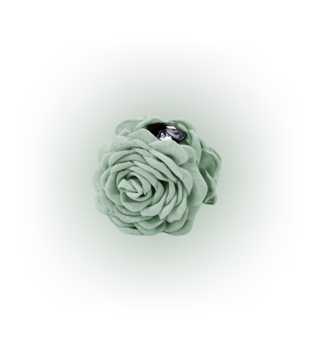 SMALL Rosette Clip in SUGAR MINT