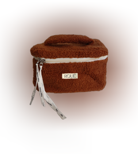 XLARGE TOFFEE TEDDY TOILETRY BAG