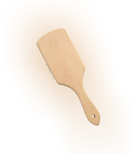 BIG CUSTOM CINNAMON HONEY HAIR BRUSH