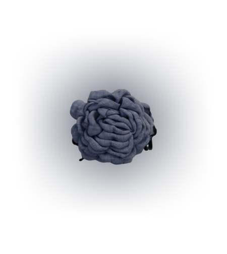 SMALL Rosette Clip in DENIM