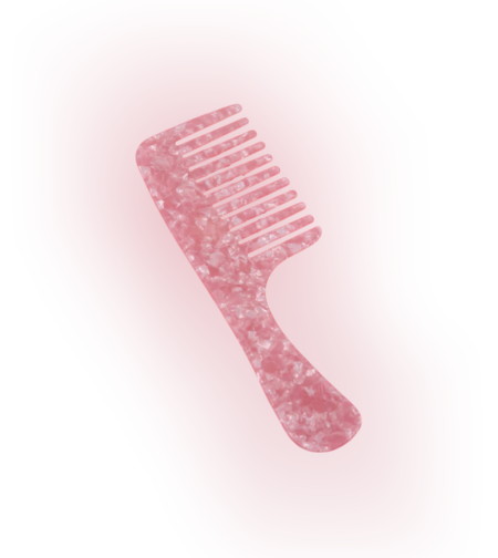 CUSTOM PINK SUGAR HAIR COMB