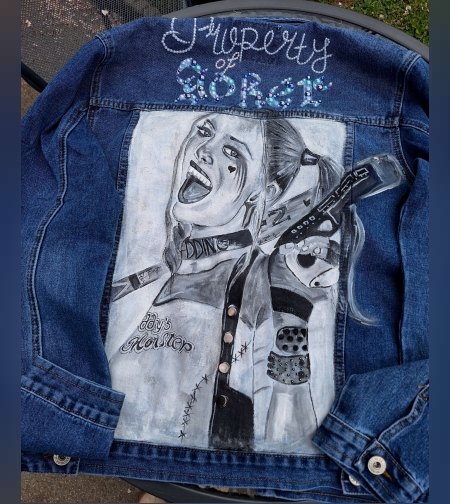 АРТ Дамско дънково яке уникат р-р М