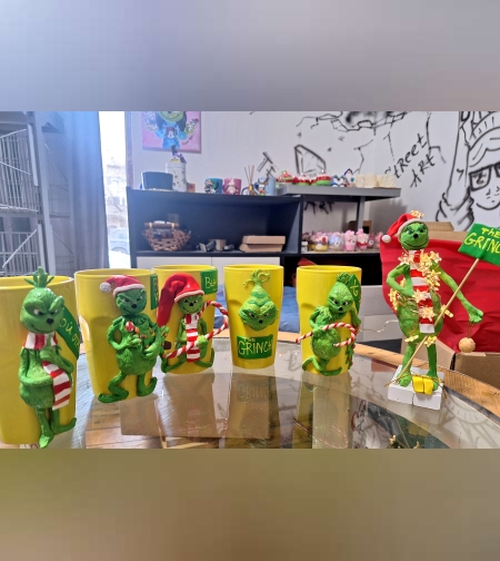 Чаши Гринч и фигурка