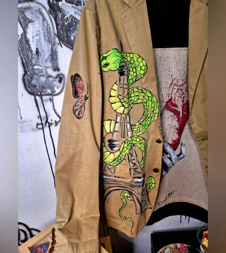 Дамско сако ръчна рисунка р-р Л