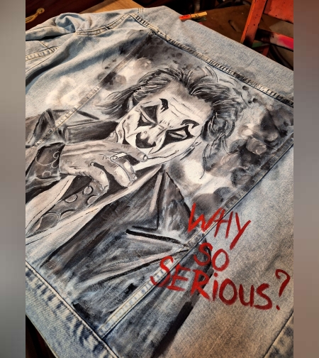 АРТ Мъжко дънково яке Жокер УНИКАТ  р-р ХЛ