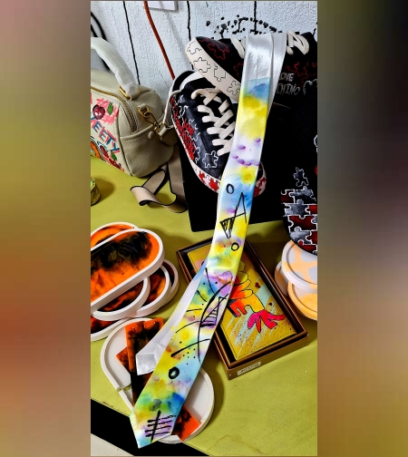 Арт вратовръзка тясна