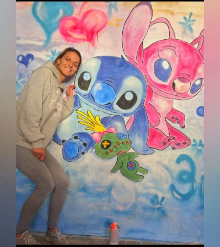 Рисунка на стена ,,Стич,