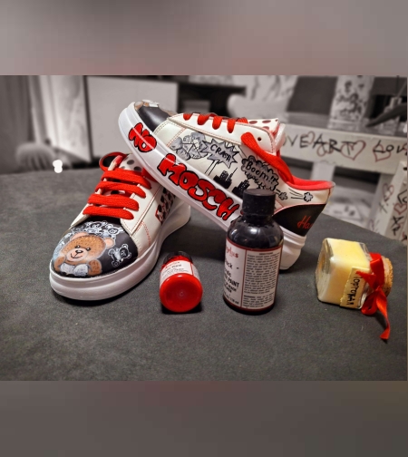 Ръчно рисувани кецове 37 номер