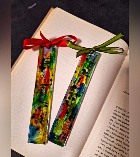 Книгоразделител от епоксидна смола 1