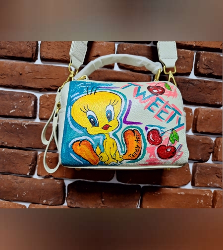 Дамска чанта естествена кожа