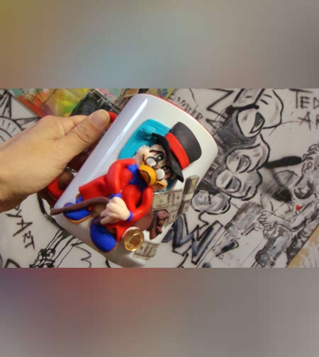 Голяма чаша ,,Чичо Скрудж,,полимерна глина