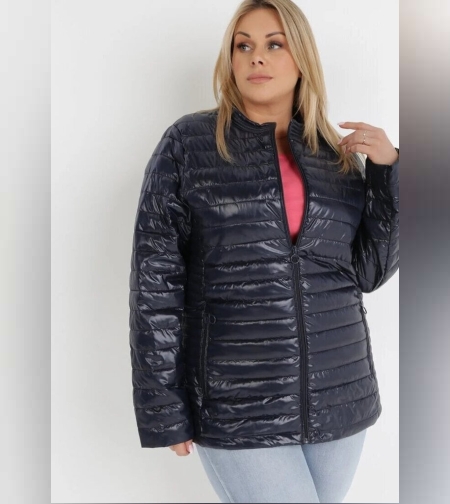 Макси преходно яке в тъмно синьо