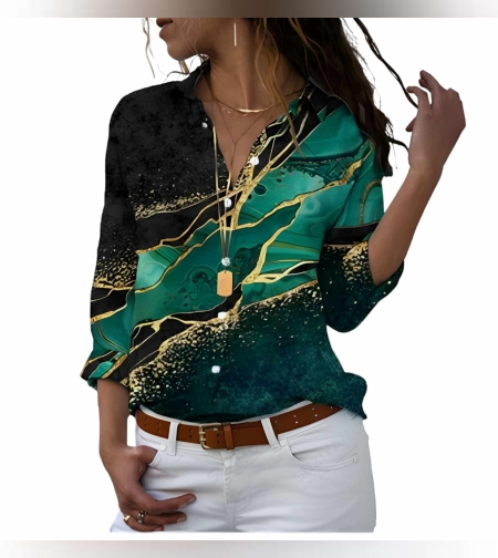 Дамска риза с принт