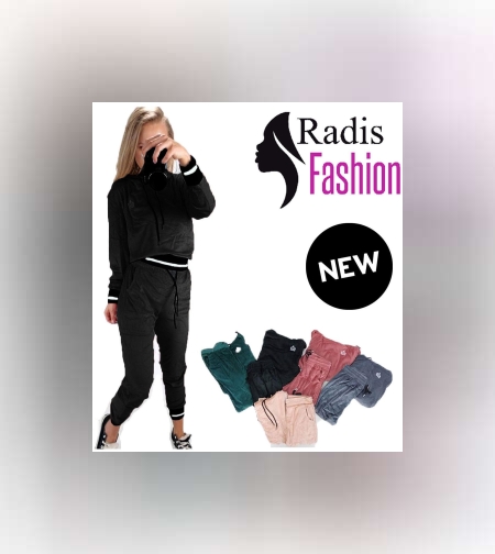 Дамски екип в черно кадифе Queene