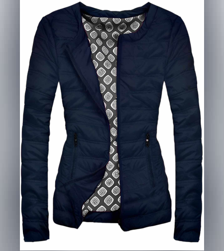 Преходно тъмно синьо яке