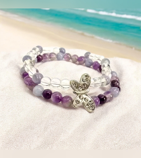 Двойна гривна от Естествен камък Баланс и хармония