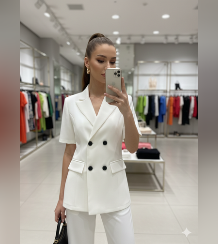 Елегантен дамски костюм Вискоза