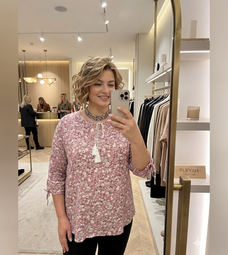 Дамска блуза с флорален принт